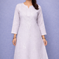Shorekraft Grey Chikankari Cotton Kurti