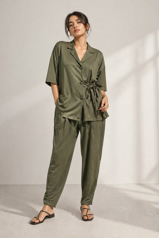 Shorekraft Relaxed Drape Co-ord