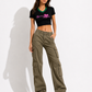 Shorekraft Pink Bow Rib Crop Top