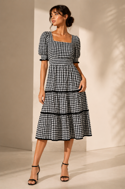Shorekraft Noir Elegance – Black Bodycon Party Dress