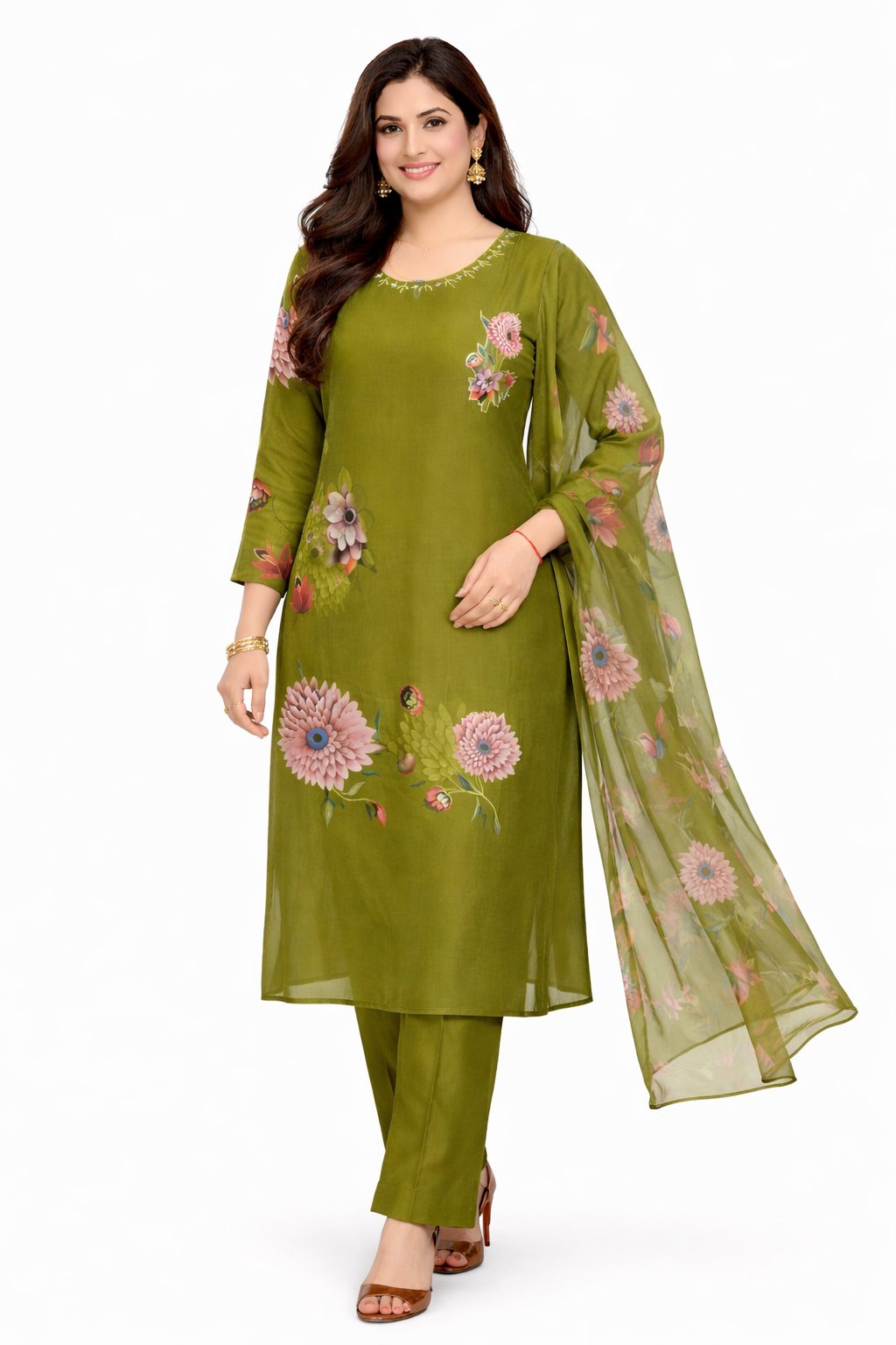 Olive Bloom Grace Kurta Set