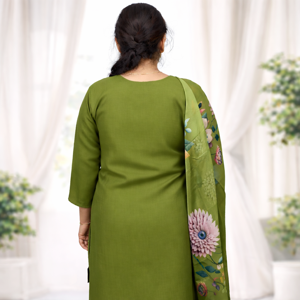 Olive Bloom Grace Kurta Set