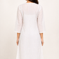 Shorekraft White Chikankari Cotton Kurti