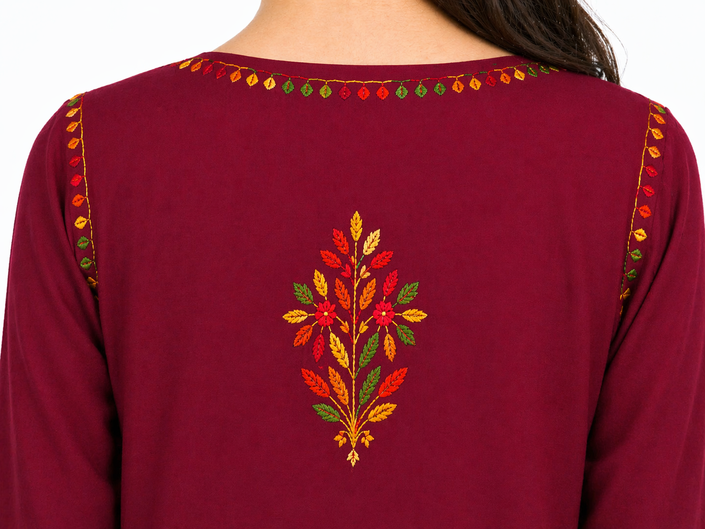 Shorekraft Floral Embroidered Kurti