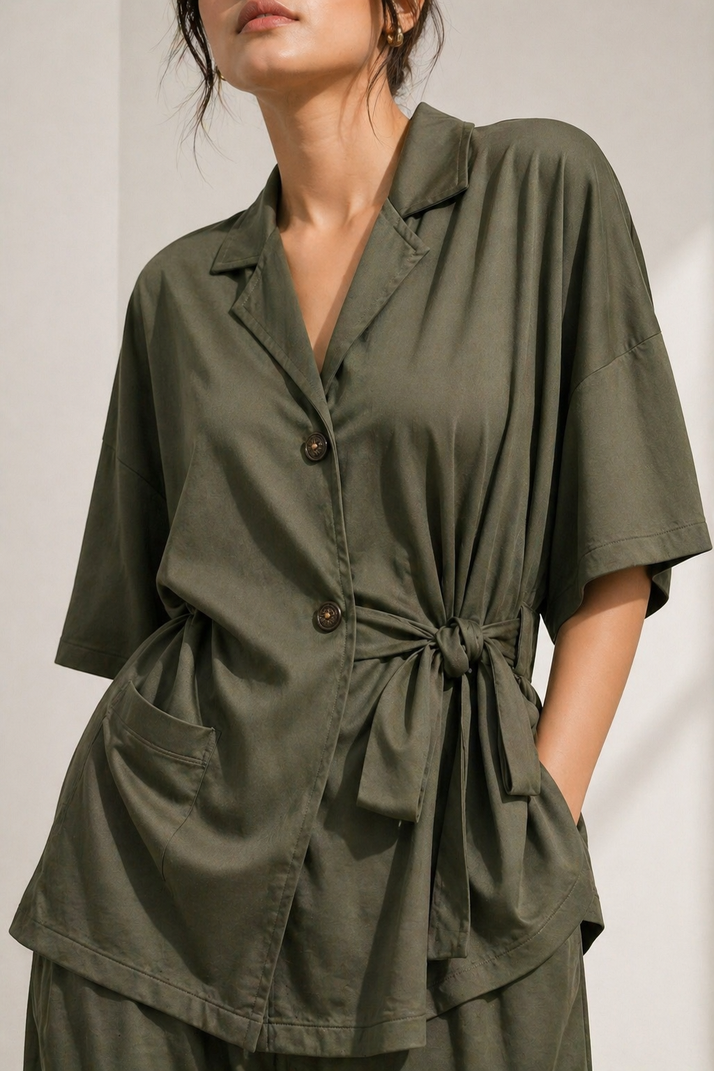 Shorekraft Relaxed Drape Co-ord