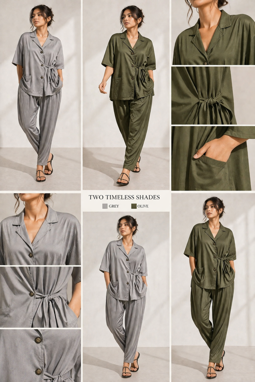 Shorekraft Relaxed Drape Co-ord