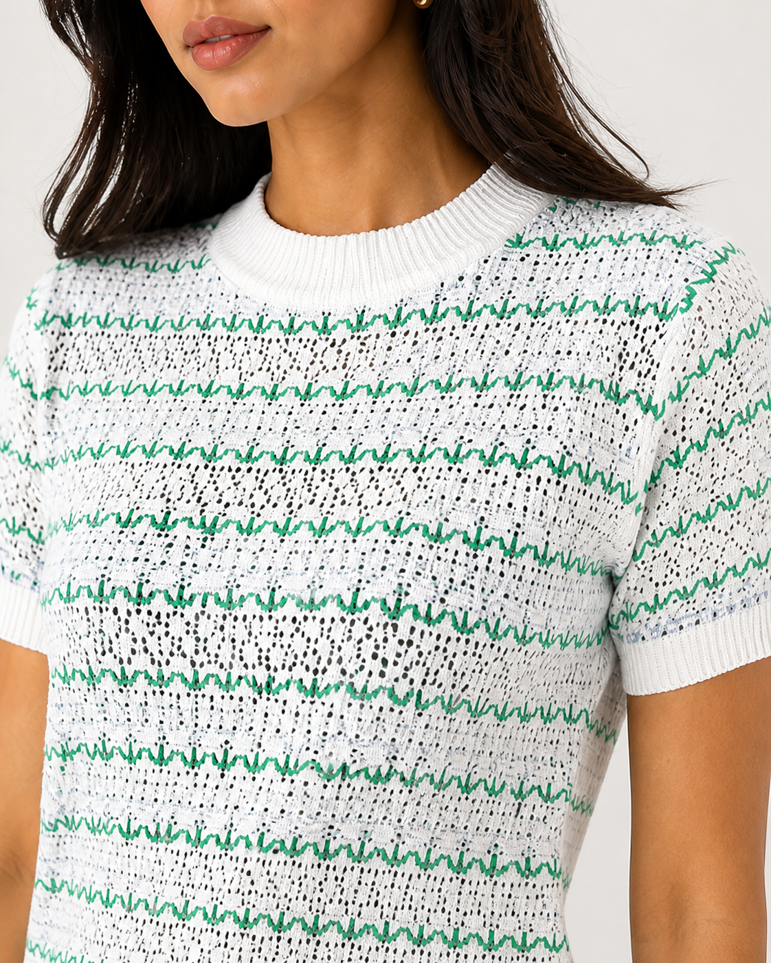 Shorekraft Retro Stripe Knit Top