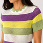Shorekraft Retro Stripe Knit Top