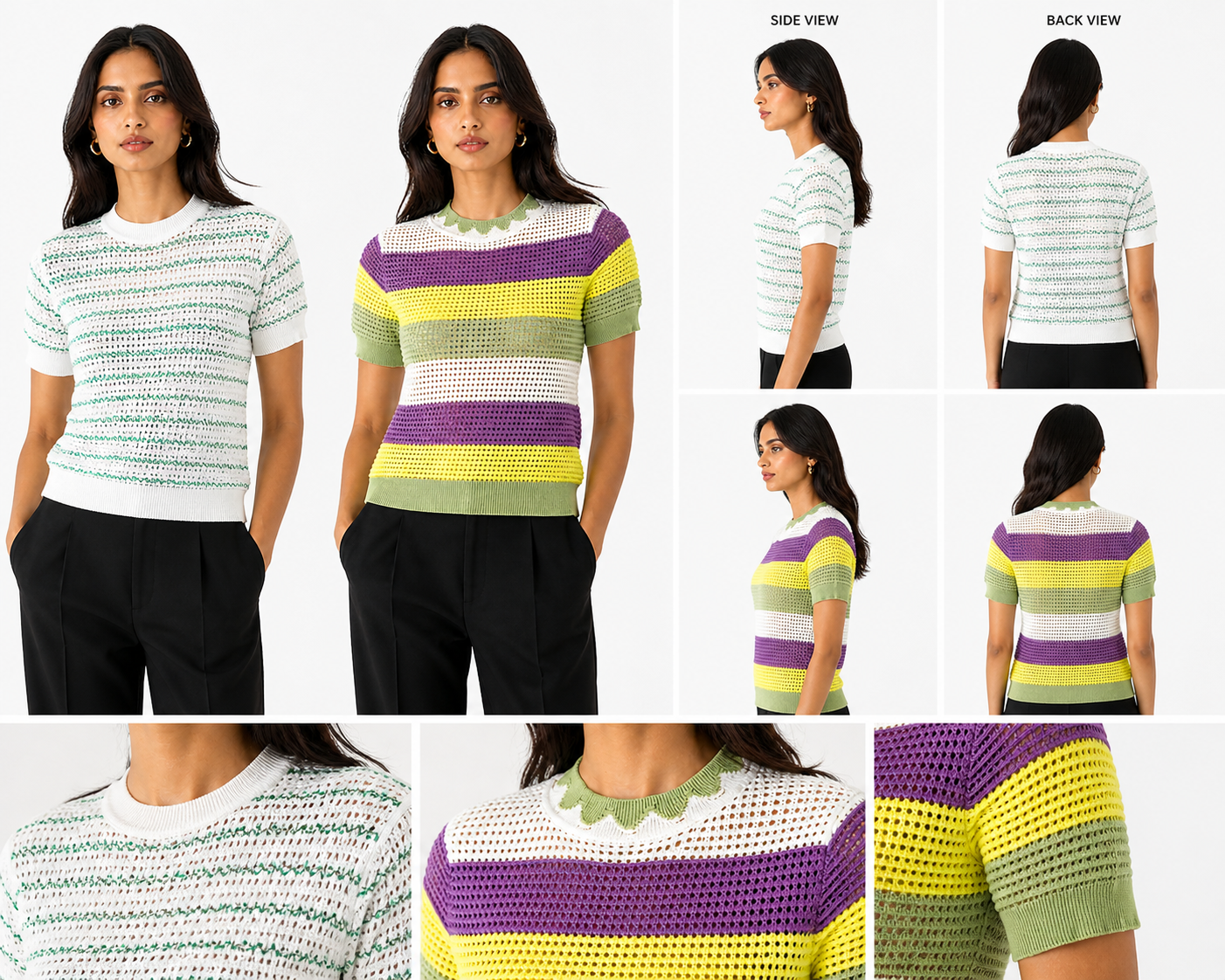 Shorekraft Retro Stripe Knit Top