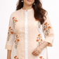 Shorekraft Hand-Painted Cotton Kurta Pant Set for Women