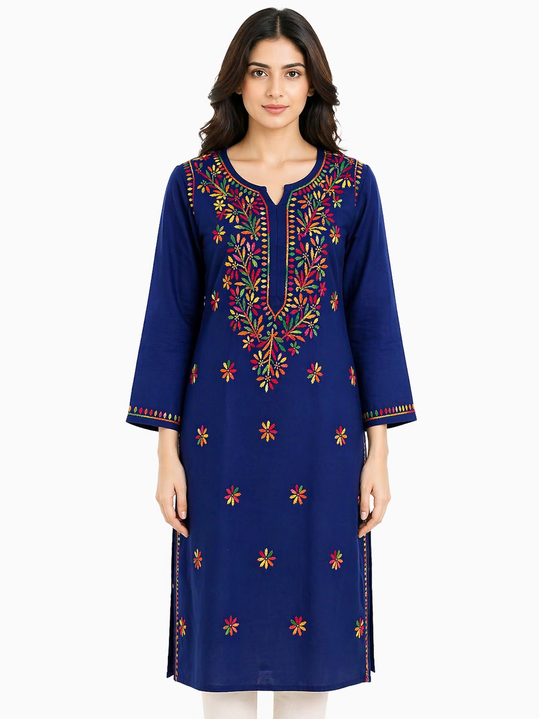 Shorekraft Floral Embroidered Kurti