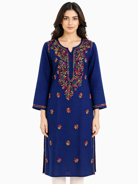 Shorekraft Floral Embroidered Kurti