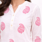 Shorekraft Pink Paisley Cotton Kurta Set for Women