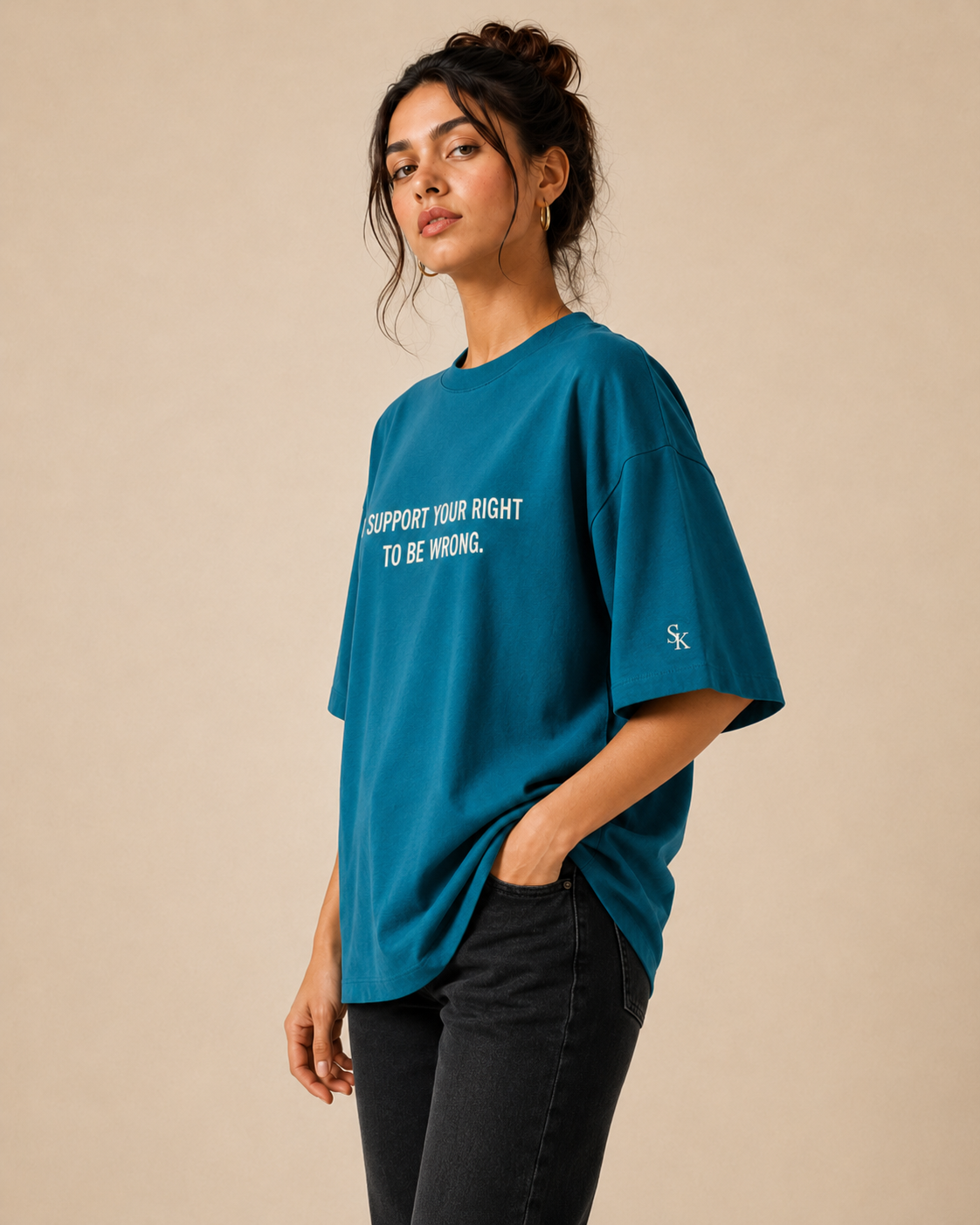 Right to Be Wrong Oversized Tee