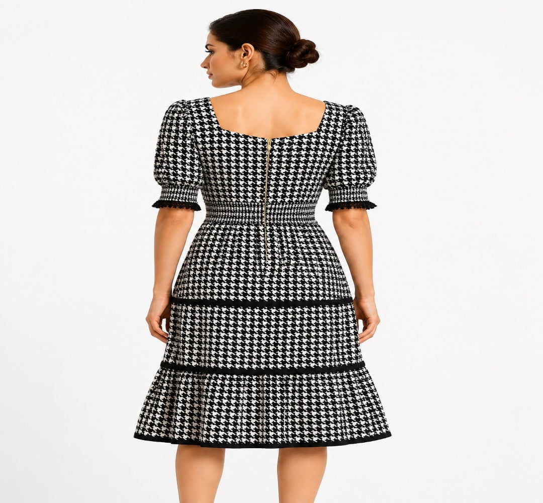 Shorekraft Noir Elegance – Black Bodycon Party Dress