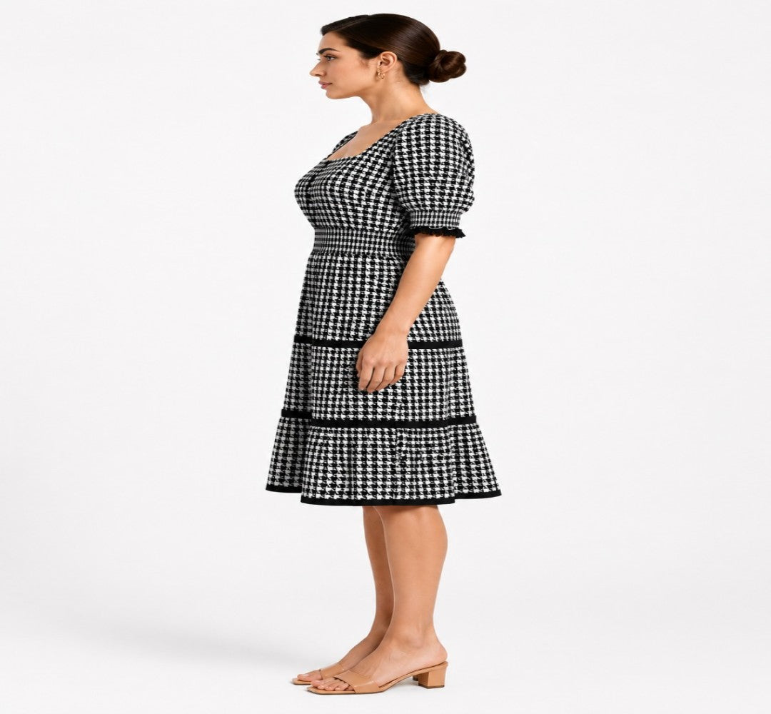 Shorekraft Noir Elegance – Black Bodycon Party Dress