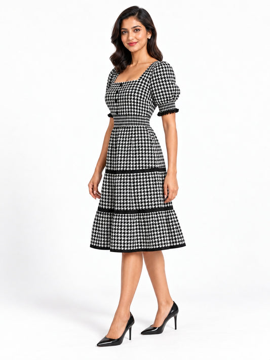 Shorekraft Noir Elegance – Black Bodycon Party Dress
