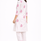 Shorekraft Pink Paisley Cotton Kurta Set for Women