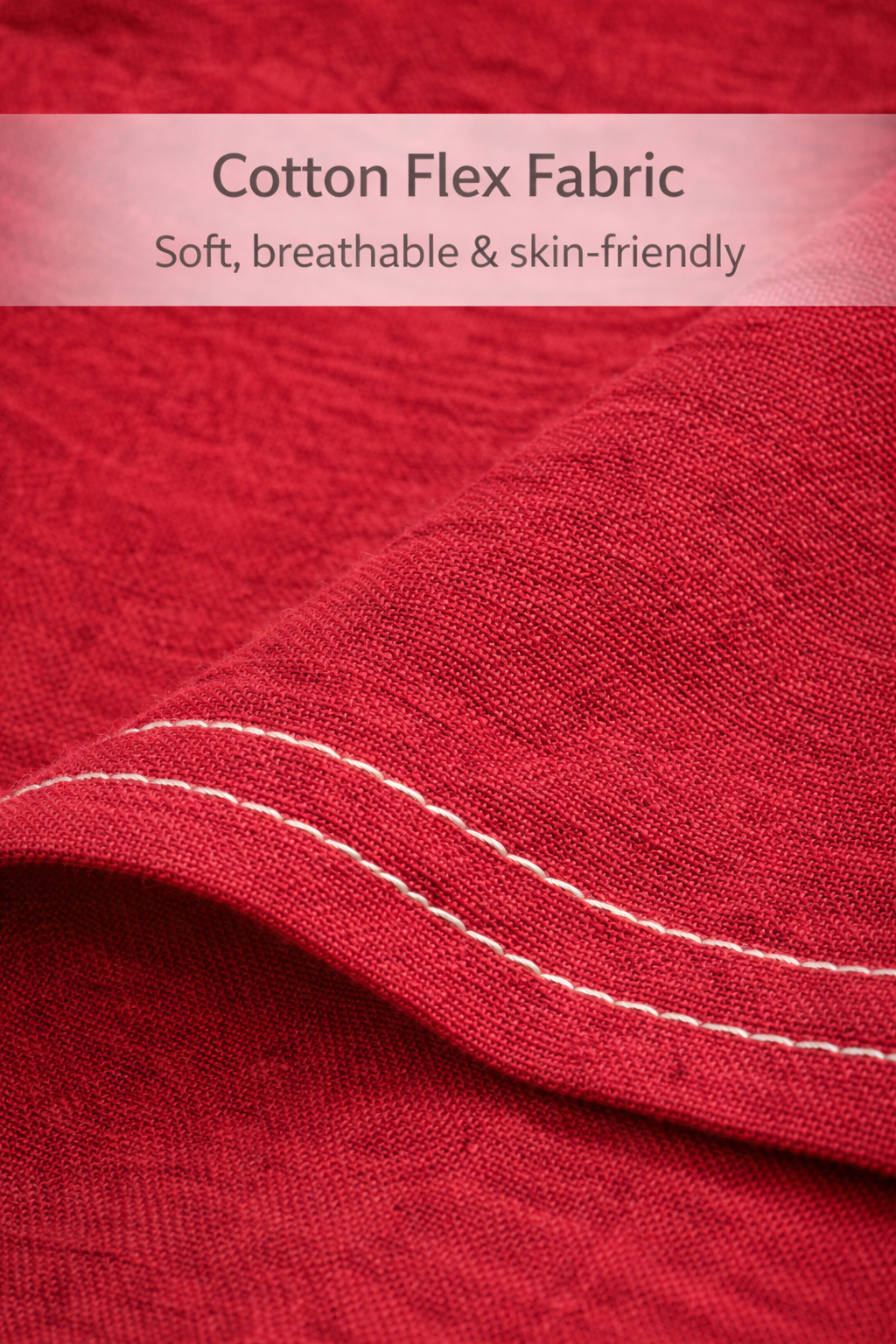Shorekraft Red Warli Printed Cotton Flex Kurta Set for Women