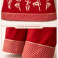 Shorekraft Red Warli Printed Cotton Flex Kurta Set for Women